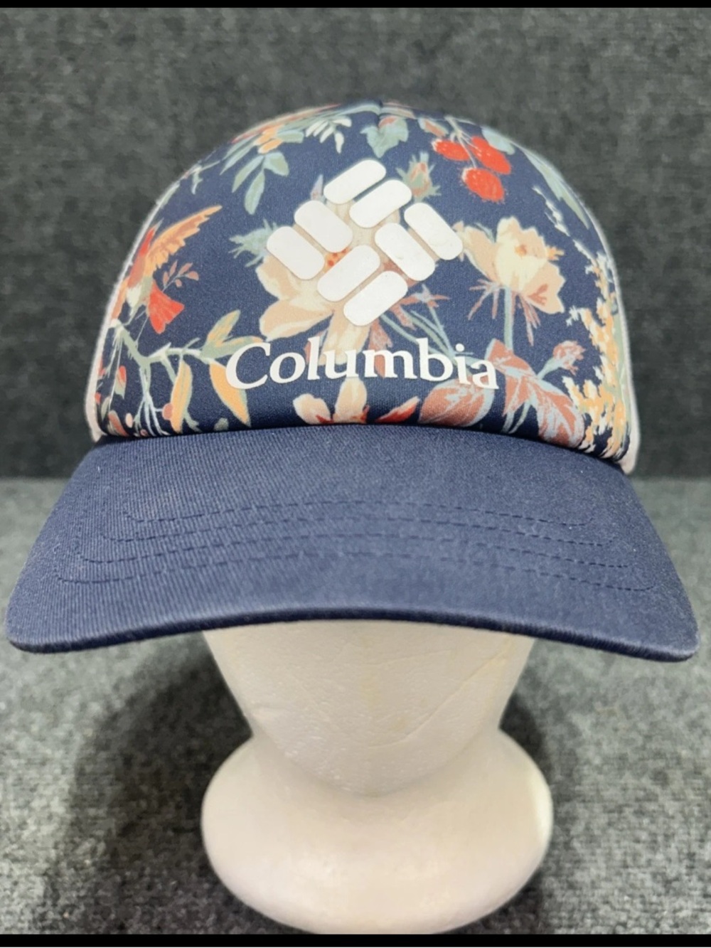 Columbia Navy Floral Trucker Cap - Women's